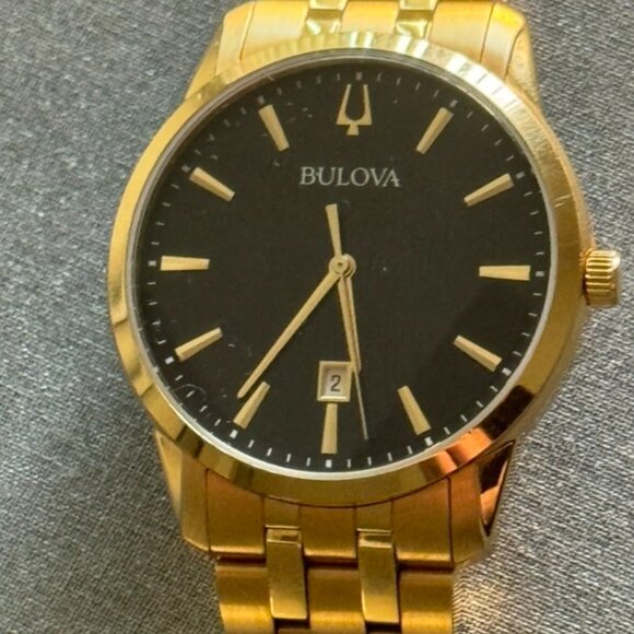 Bulova Men's Gold-Tone Stainless Steel Watch - Picture 1 of 6